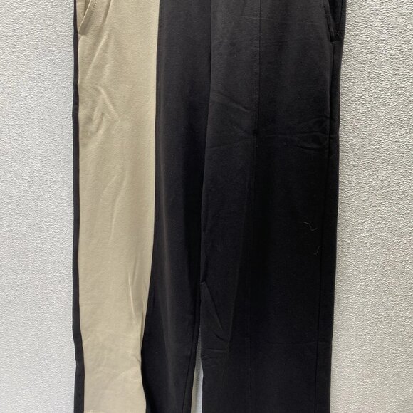 Alembika Women’s Slinky Flow Colorblock Pants Size 1 (US 6–8) Black/Ivory - Picture 8 of 12
